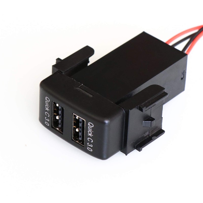 Nissan USB Charger, QC3.0 x 2 Fast Charging USB Port,