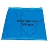 100 Disposable Aprons for Adults Blue - Waterproof Apron Pack