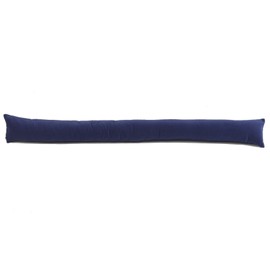 Classic Home Store Royal Blue Velvet Draught Excluder French Patio Door Extra Long Soft Cotton Draft Stopper (5ft)