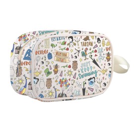 Cartoon Movie Lover Gift Cosmetic Bag Castle Mouse Lover Princess Movie Fans Makeup Zipper Pouch (Cartoon Movies mb ca)