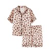 Topgal Big Girls Pajamas Size 6/7 – Lovely Brown Leopard