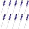 Lothee 10 Pack Mini Slotted Screwdriver 3.0mm Flat Head 5.12"