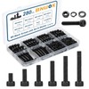 BNUOK 280 PCS M5 Screws Assortment Kit, 12.9 Grade Alloy