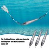 CWSDXM Through Wire Inline Torpedo Sinkers, Saltwater Bullet Fishing Weight