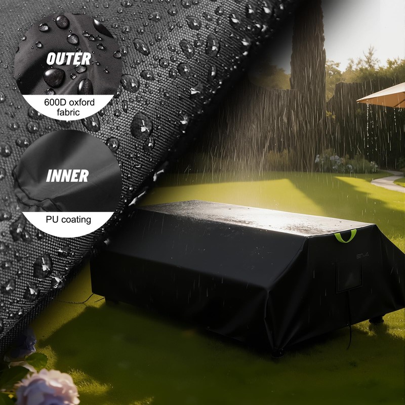 ZUYIYI Picnic Table Cover,Fits 6ft Picnic Tables,Outdoor Picnic Bench Cover