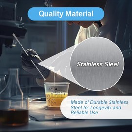 Pack of 6 Spatulas, Laboratory Spoons, Stainless Steel Micro Spoon Spatulas, Lab Scoop Lab Micro Reagent, Scoop Sampling Spatulas for Powder, Gel Caps, Filler