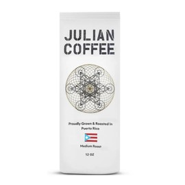Julian Coffee - Ground Specialty Grade, Single Origin Arabica Coffee From Puerto Rico. Low Acid. 12oz.
