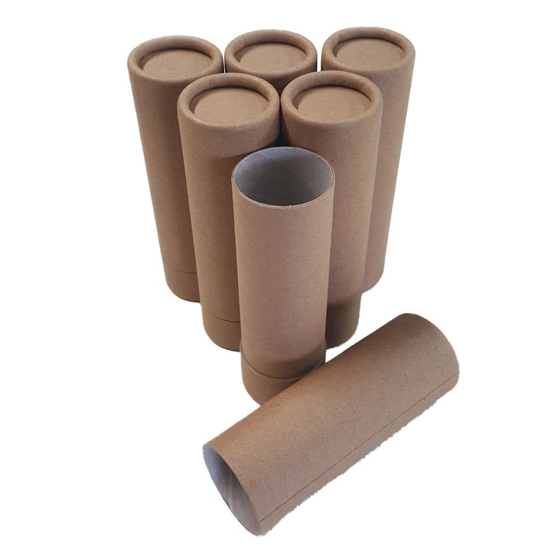 Empty Cardboard Deodorant Containers - Push-up Style, top-Fill, Reusable and