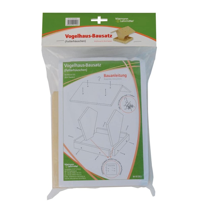 Bird House Kit to Build and Design Yourself Wiemann Lehrmittel