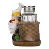 Salt Shaker,Chef Statue Salt Pepper Bottle Holder Ornaments Home Decor