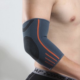 HL] High Elastic Elbow Brace Band for Fitness 1pc Blue/L 2ea