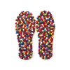 WoolFit FeelGood Footbed, Warm Felt Insoles, Hand-Stitched Colourful Insoles Made