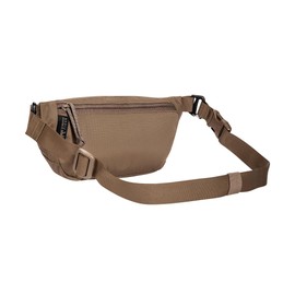 Tasmanian Tiger TT Hip Pouch Lightweight Tactical Hip Bag with Mesh Compartments and Removable Belly Strap Hanging in Molle Compact Foldable Coyote Brown
