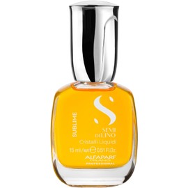 Alfaparf Milano Semi Di Lino Sublime Cristalli Liquidi The Original - Suero Iluminador y Protector TÉRMICO para el Cabello, Brillo Extremo Todo Tipo de Cabello, 15 ml