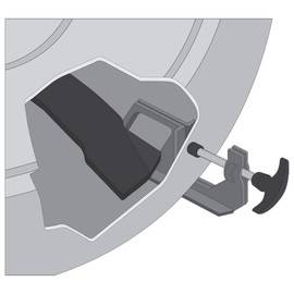 Stens 750-058 Blade Lock, Universal Style, Clamps to Mower Deck and Prevents The Blade from Rotating,Black