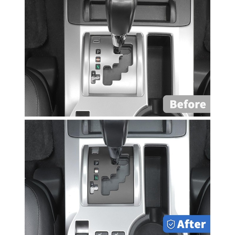 DSWSQ LHD Matte Black Center Gear Shift Panel Cover Trim