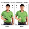 Challenge Targets Shoot/No-Shoot Target Assortment - 25PK (White Paper, 23"