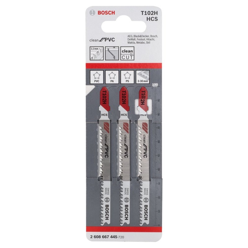 Bosch 2608667445 Jigsaw Blade T102 H 3 Pcs
