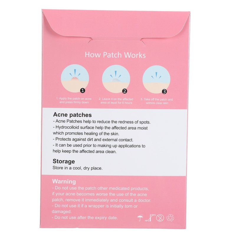 42pcs Pimple Healing Patches Reduce Swelling Diminish Blemishes Heart Shaped