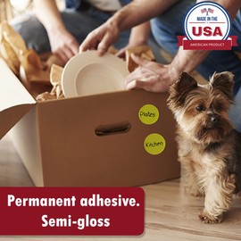 Royal Green Pastel Stickers Purple Dots 5cm for All Purpose (50 mm) - 180 Pack