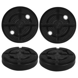 SOLUSTRE Durable 4pcs Rubber Pads for Car Lift - Jacking Beam Pads - and 2 Poster Lift Ramp Pads Essential Vehicle Lifting Runner Pad Protection Kit