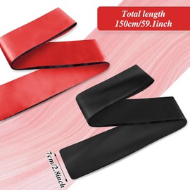 2 Piece Silky Satin Eye Mask Sleep Eye Mask Cover Band Adjustable Sleeping Blindfold, Satin Blindfold Soft Satin Eye Covers 150cm/59inch