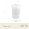 Plastic Beaker with Drinking Lid - Pack of 3 |