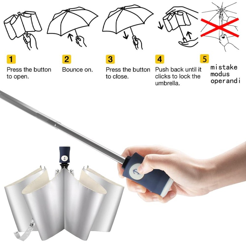 FDJASGY Silver Coating Layer Fabric Blocking UV 99.9% Sun Umbrella