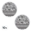Beauty Pop Winter Edition Round Nail Plate, 39, 10 pieces / 뷰티팝 겨울 에디션 원형 네일 플레이트, 39, 10개