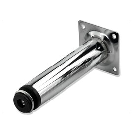 Mprofi MT Set of 4 Furniture Feet Height: 150 mm Adjustable Furniture Feet for Furniture, Table Feet, Furniture Feet, Cabinet Feet, Base Feet, Polished Chrome, Adjustment Screw, Diameter 30 mm, D150/4