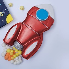 CÉCOA - Kuchenform – Rakete. Form aus Silikon, Motiv Weltraum. Silikonform 100 % lebensmittelecht, BPA-frei