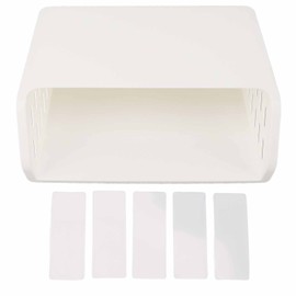 Under Cabinet Shelf Organizer Hollow Bevel Type Adhesive Mount Hanging Storage Box for Home