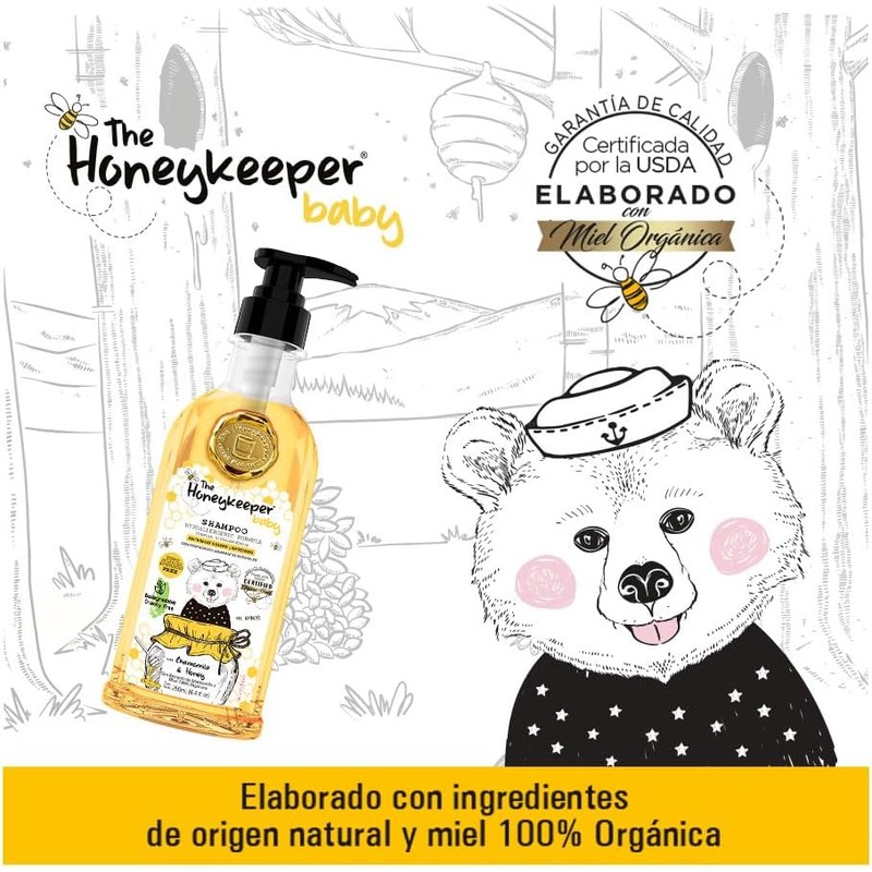 The Honeykeeper SHAMPOO CHAMOMILE AND HONEY 250ML