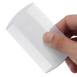 A1SONIC® Pack of 2 Neon Double Sided Nit Comb for Head Lice Detection Comb | it removes Nits, Lice and Fleas and eggs (WHITE)