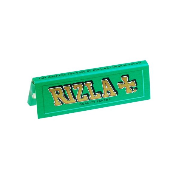 50 Packets Green Rizla - Regular Size