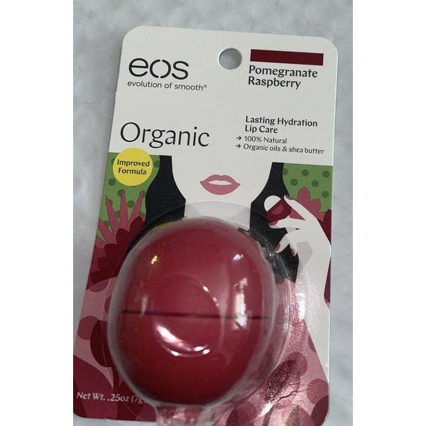 EOS Lip Balm Pomegranate Raspberry w/ Shea Butter Jojoba Gluten