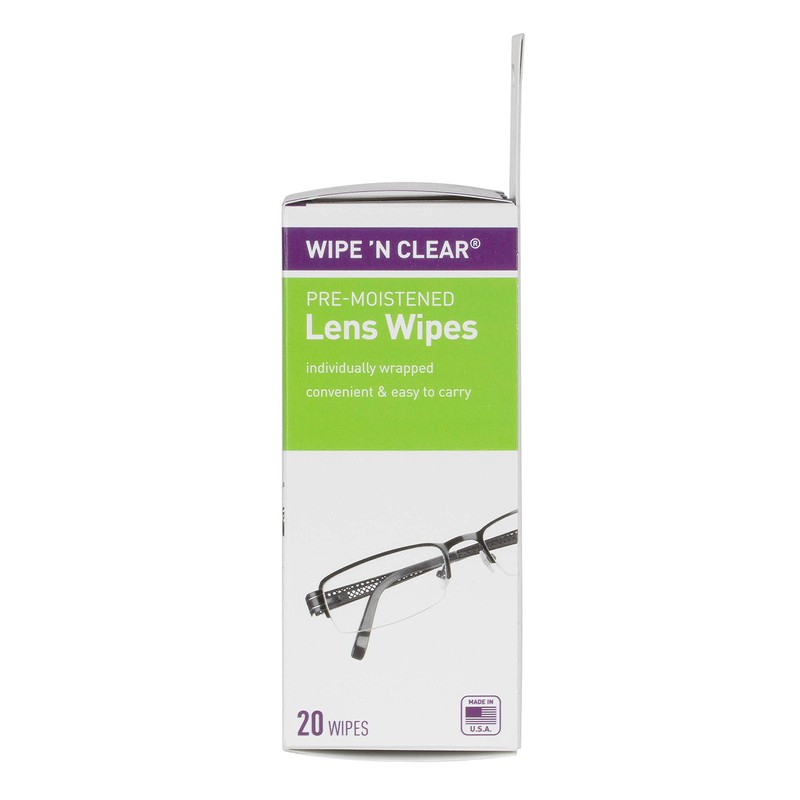 Flents Wipe 'N Clear Pre-Moistened Lens Wipes Assorted 20 Count,