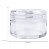 Beauticom 900 Pieces 20G/20ML Round Clear Jars with Screw Cap