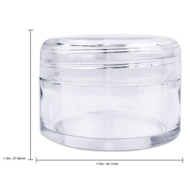Beauticom 900 Pieces 20G/20ML Round Clear Jars with Screw Cap Lid for Jams, Honey, Cooking Oils, Herbs and Spices - BPA Free