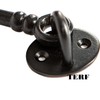 TERF® 75mm Heavy Duty Antique Black Cabin Door Hook and