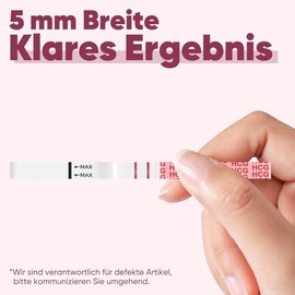 Wondfo Test de Embarazo Temprano – Ultra Sensible 10 mIU – Pack de 20 Tiras con Resultados Rápidos y Precisión +99%