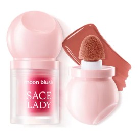 Sace Lady Rubor Líquido Multifunción 3 en 1 Maquillaje Facial Rubor Sombra e Iluminador Hidratante Resistente al Agua Larga Duración 05 Durazno Suave