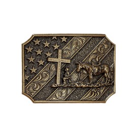 PlusZis Western Cowboy Cowgirl Belt Buckles for Men and Women