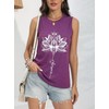 IRISGOD Womens Tank Tops Loose Fit Summer Cute Graphic Sleeveless