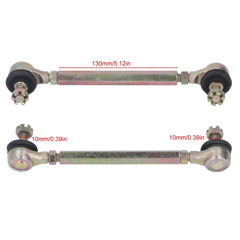 2 Pieces Tie Rod Ball Joint M10 Alloy Steel Stabilizer