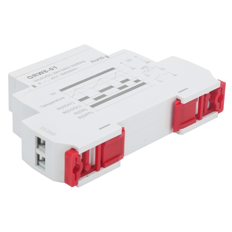 Temperature Control Relay LED Indicate High/Low Temperatures Monitor with Probe