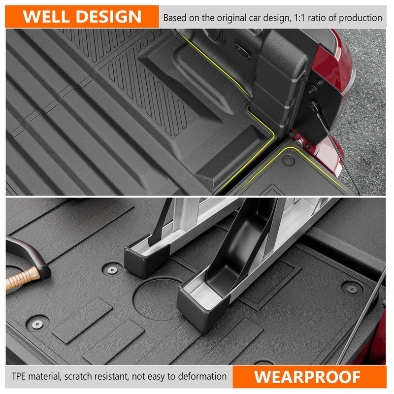 powoq Truck Mat Compatible with 2022 2023 2024 2025 Nissan
