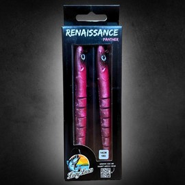 Lazy Lures - The Renaissance Eel 18g / 14cm, 2 Segmneted Eels Per Pack, Realistic Swimming Action, 3D Eyes And Super Sharp Hook, Perfect For Sea And Freshwater Fishing (Pink)