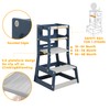 SDADI Mother's Helper Adjustable Height Plastic Kitchen Step Stool for
