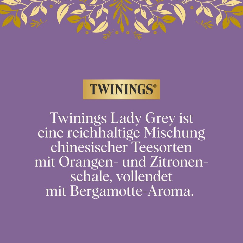 Twinings Lady Grey Black Tea in Tea Bag Rich Blend